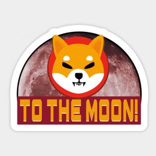 Shiba Inu - to the Moon 2 Sticker